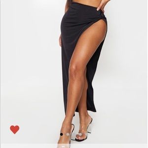 Black swim sarong cover up skirt